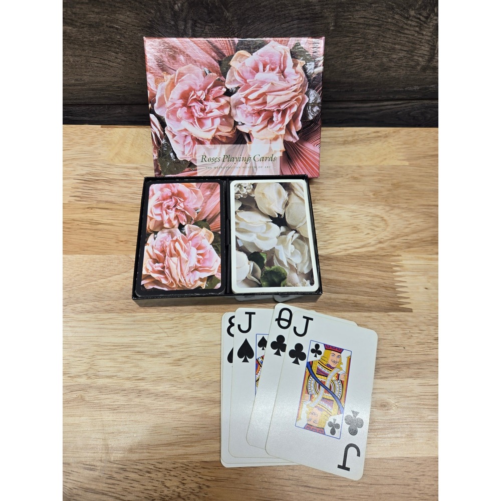 The Metropolitan Museum of Art Roses Playing Cards Double Deck Set Floral Art
